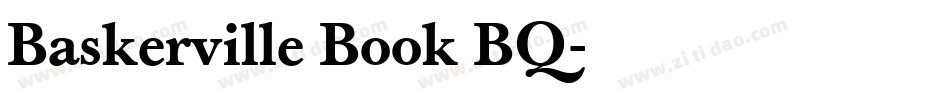 Baskerville Book BQ字体转换